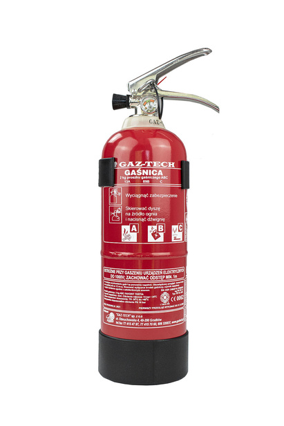 Powder extinguisher 2 kg + ADR holder PPOŻ