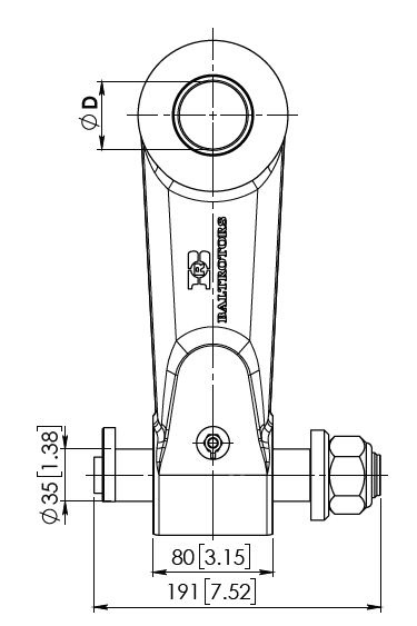 Connector for rotator BR2/30