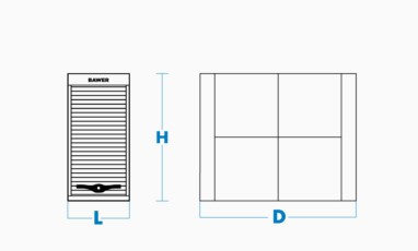 Cockpit box with sliding doors