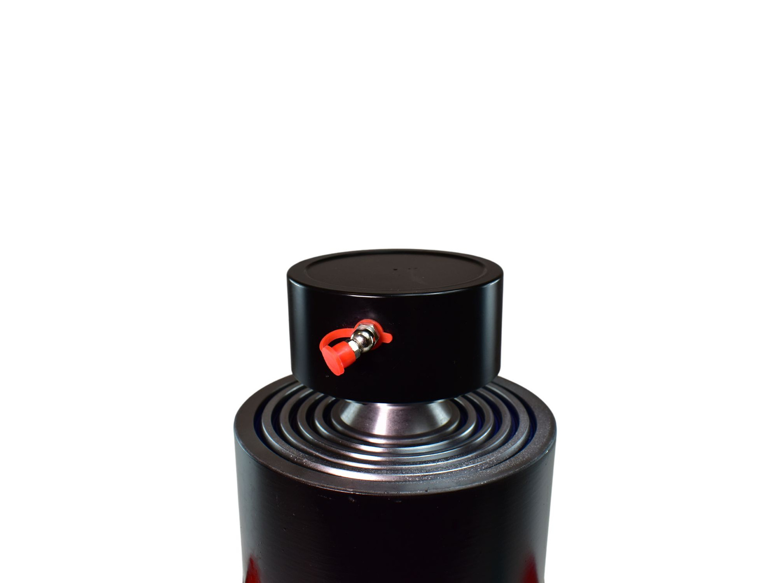 Underbody Cylinder PRESKO with an extension of 1435mm, 5-stages, lifting capacity of 12 tons, chrome-plated sections.