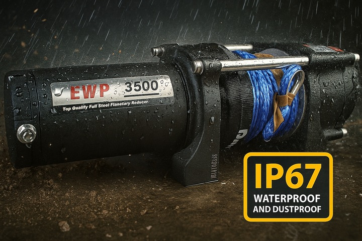 Wyciągarka wciągarka elektryczna Runva EWP3500 12V - SYNTHETIC