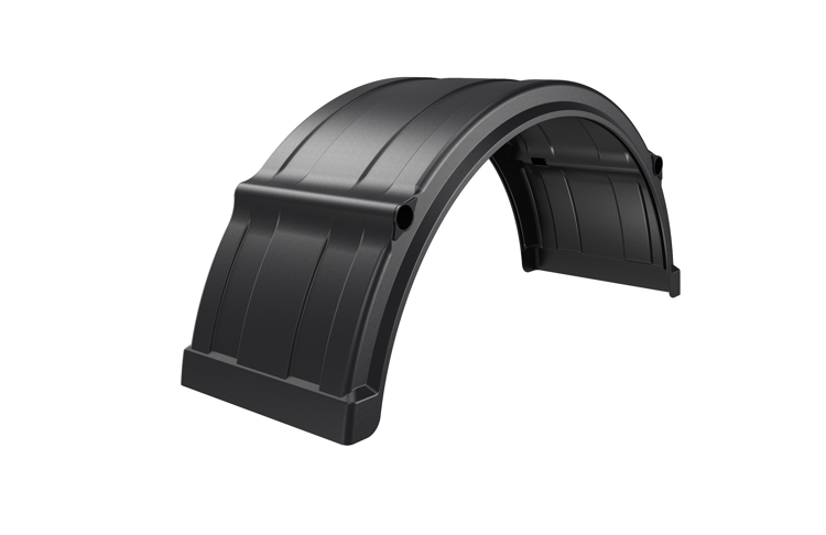 Semi-circular fender with bracket hole 460 x 1300 x 1900