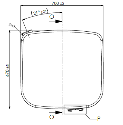 Scania aluminum fuel tank 470l