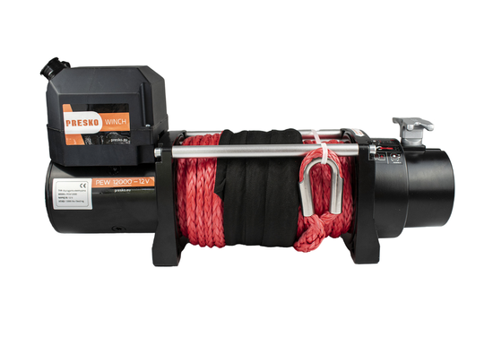 Wyciągarka Presko Winch z liną syntetyczną - PEW12000 12V - 5,5T - 12000lbs