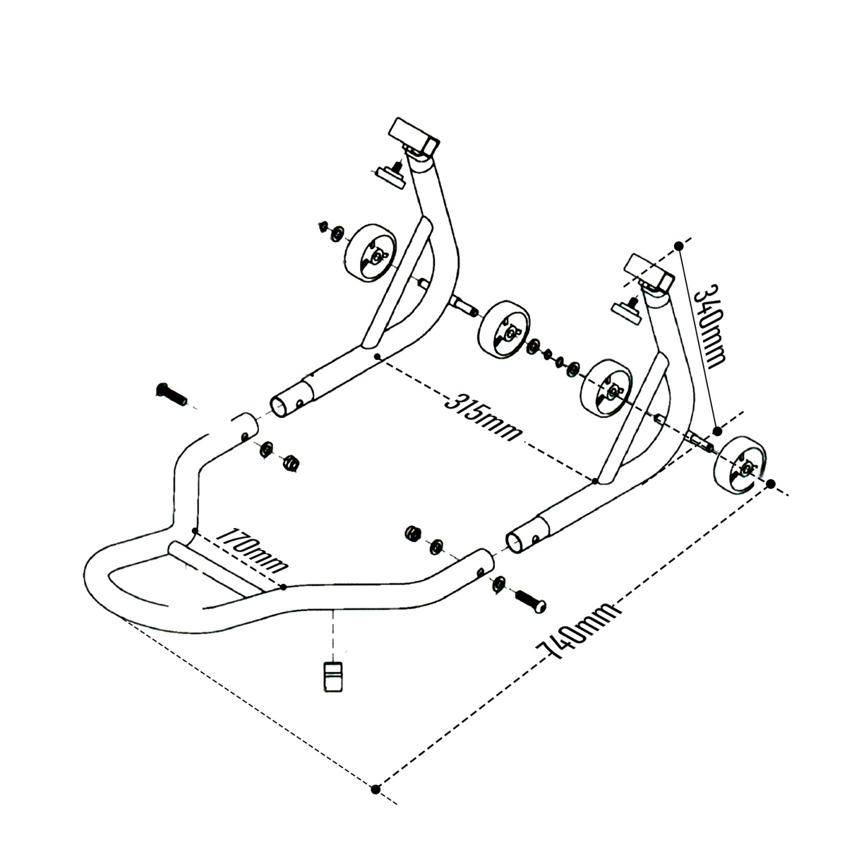 Motorcycle Stand front motorcycle jack - uNIversal