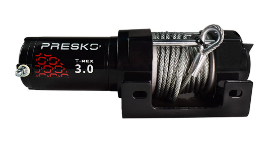 Wyciągarka PRESKO T-REX3.0 12V 1360kg QUAD PŁUG ATV UTV LINA STALOWA