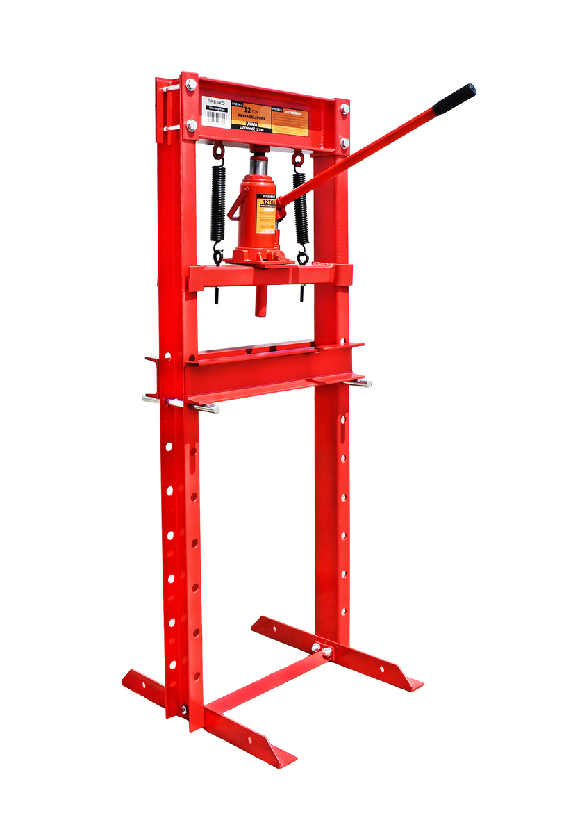 Prasa hydrauliczna warsztatowa 12 T ton + zestaw pryzm Oryginalna PRESKO