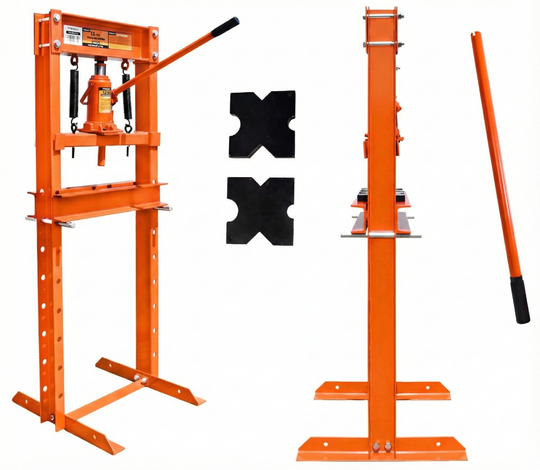 Prasa hydrauliczna warsztatowa 12 T ton + zestaw pryzm Oryginalna PRESKO