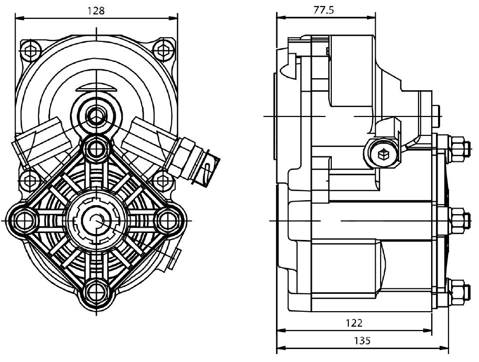 Nebenantrieb ZAPFWELLE P2264P1E294 EATON-FULLER MITSUBISHI VOLVO