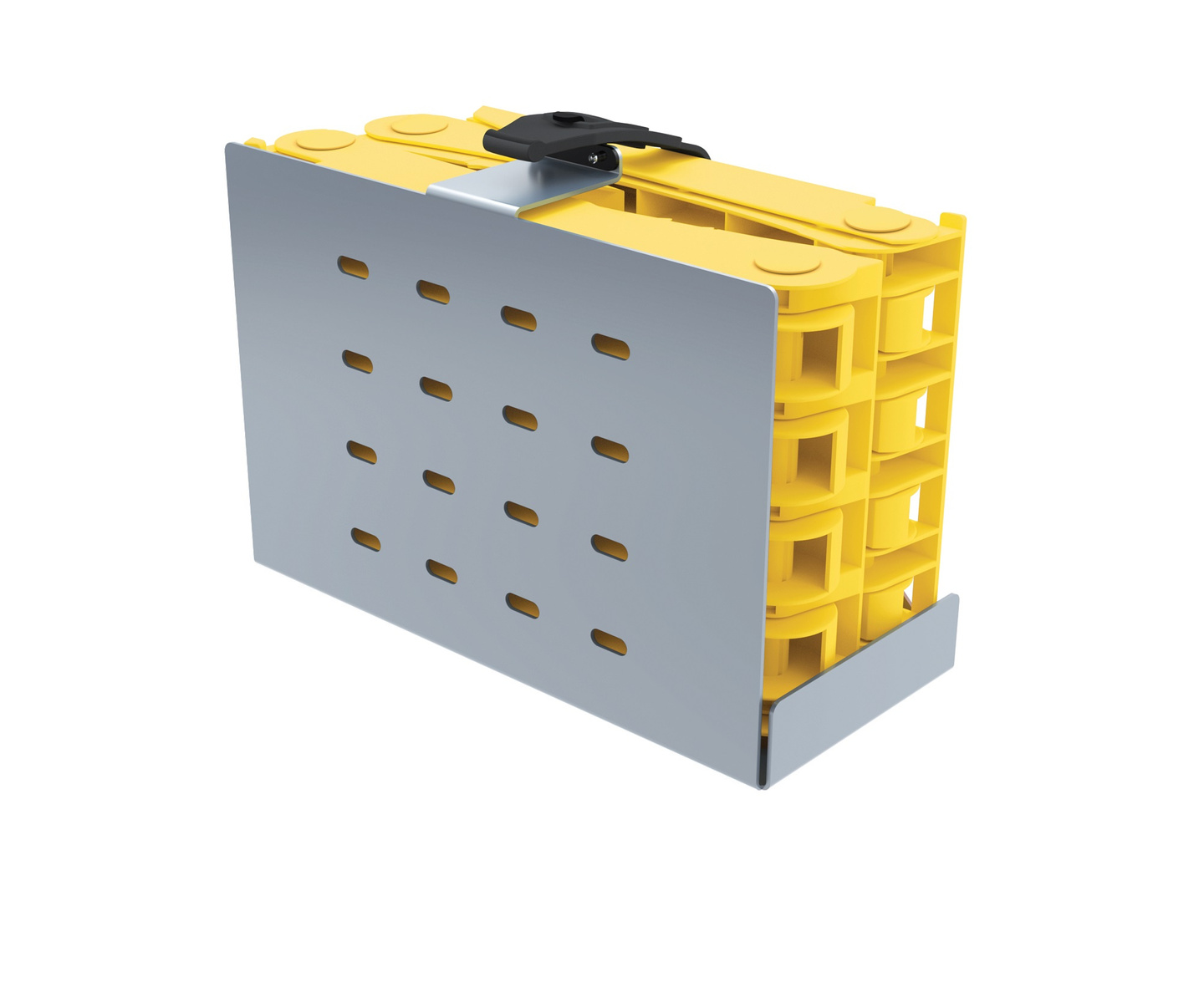 Pocket holder for 2 wedges ORIGAMY E53 steel with magnelis coating