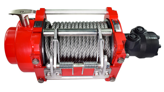 Wyciągarka hydrauliczna 6,8T przemysłowa 15000lbs 26,5m