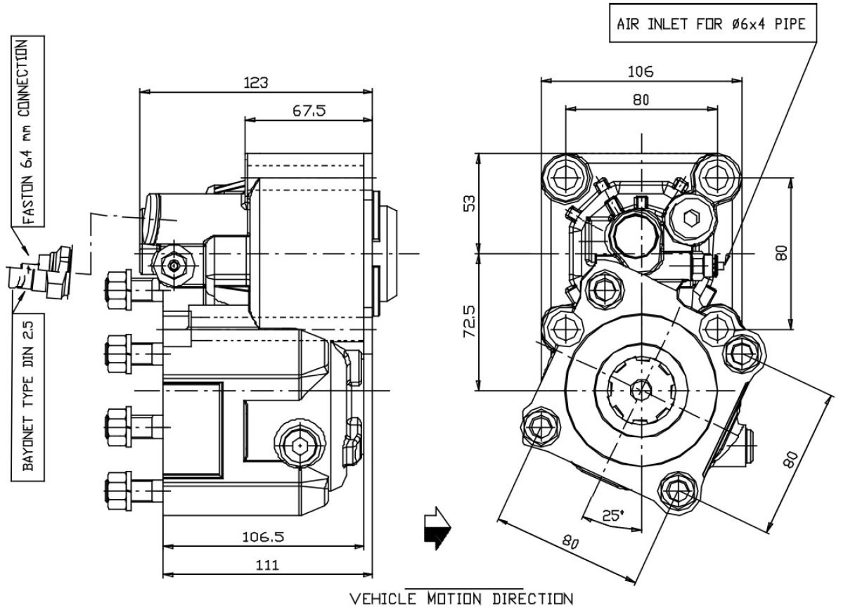 Przystawka odbioru mocy PTO P86Z5P15294 EATON-FULLER NISSAN SCANIA VOLVO ZF