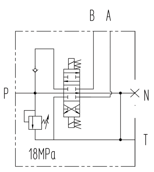 Rozdzielacz hydrauliczny Presko , 1-sekcyjny sterowany elektrycznie 12V