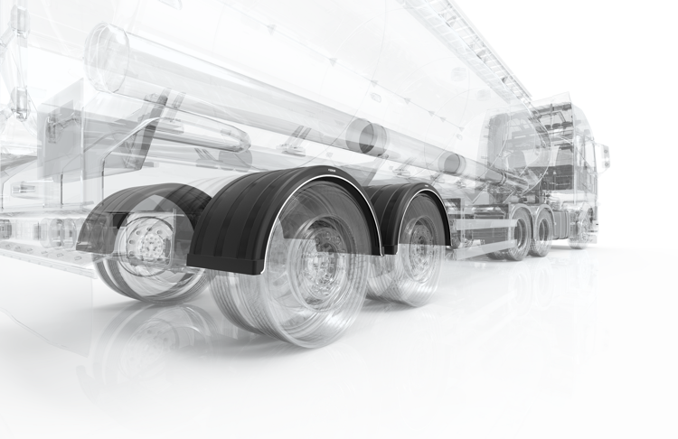 Polyethylene fenders, semicircular, heavy duty