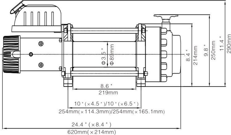 Runva Elektroseilwinde EWN 18000U 24V (EWN 18.0N) - 8,1 t 