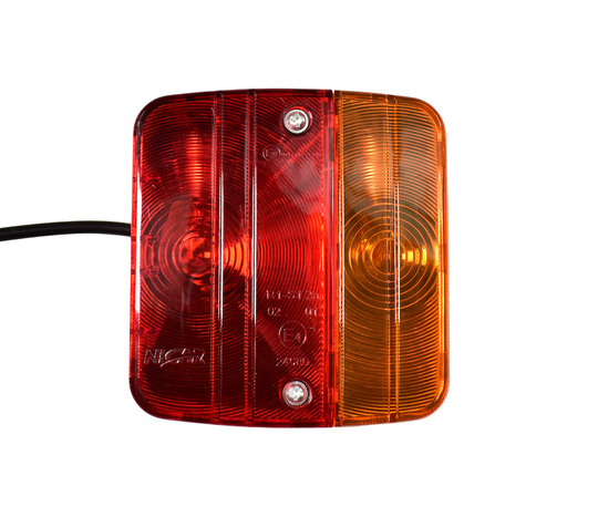 Trailer light set, 7.5 m cable, 7 pin, bulb