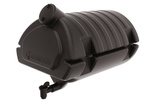 Water tank 30 L GALLERY black with blinded hole for soap container
