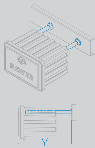 Premium polypropylene toolbox Bawer E0 152 07 max load 40kg