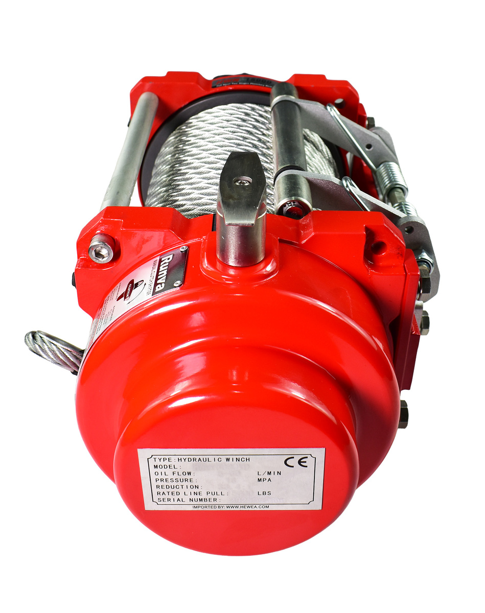 Hydraulic winch 6.8T industrial 15000lbs 26.5m