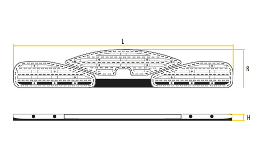 Footstool for VAN PEDDY van with towbar mounting option 3-piece black