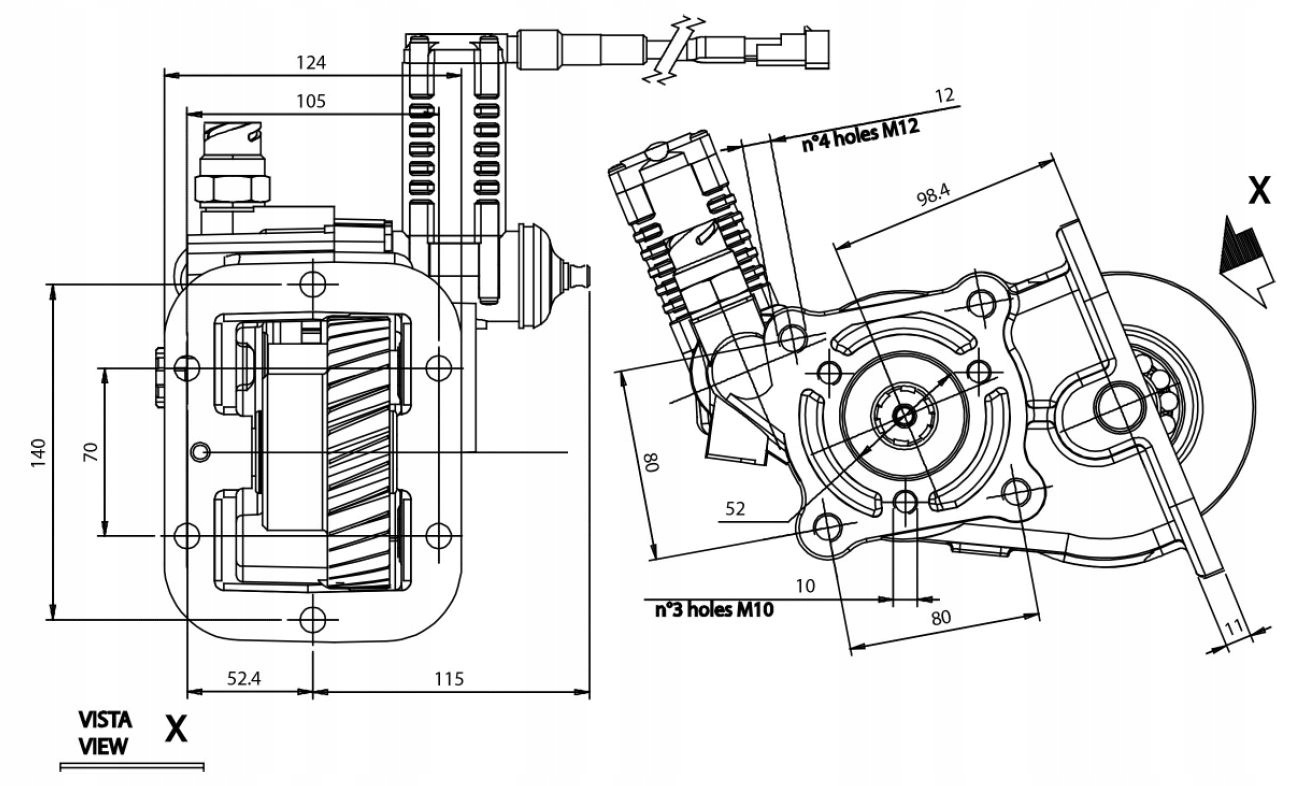 Power take-off P23Z2E93201 iveco zf kiper