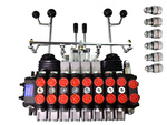 Hydraulic Directional Valve 8-section 60l ROGER ideal for forestry machinery