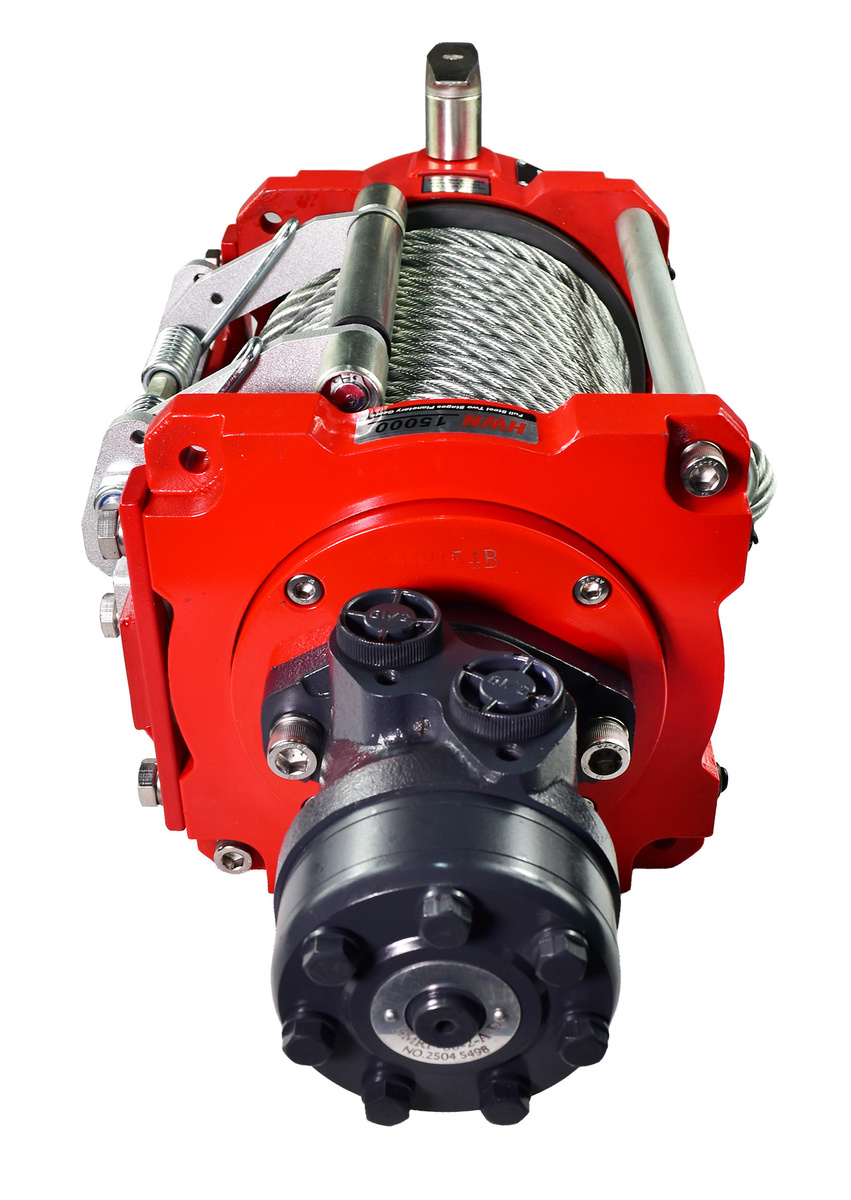 Hydraulic winch 6.8T industrial 15000lbs 26.5m