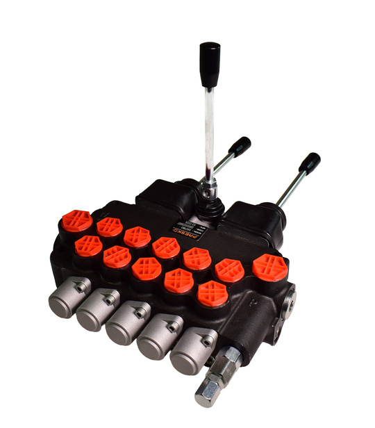 Hydraulic Directional Valve 5 sectional 80l 2x joystick 1x lever PRESKO