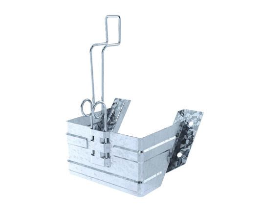 E53 zinc-plated steel wedge holder so-called wedge pocket (TK2041, 600170100)