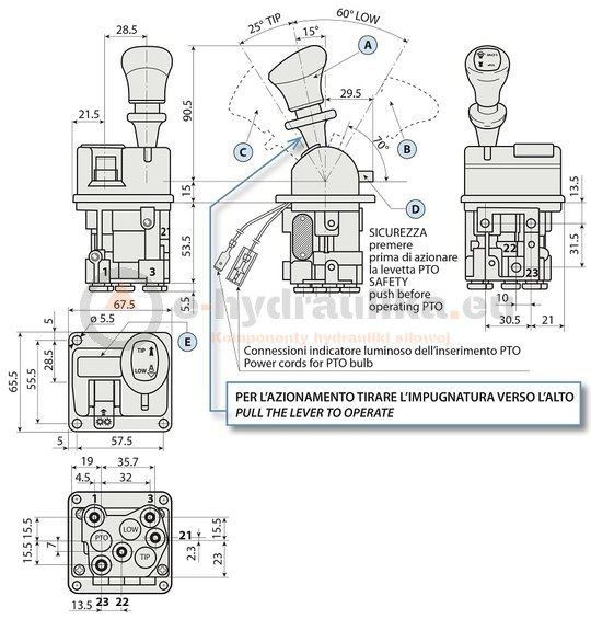 HYDROCAR PTO Control Unit 400C22S100N