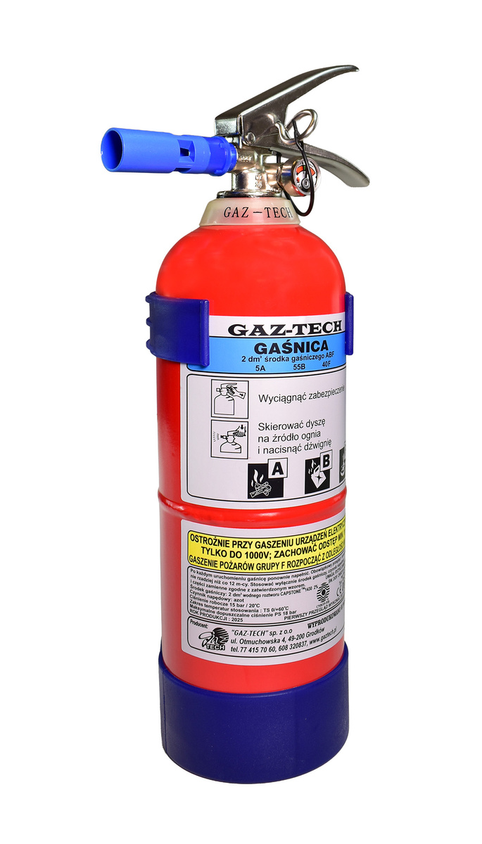 Gaśnica płynowa (pianowa) GW-2x ABF 2 kg