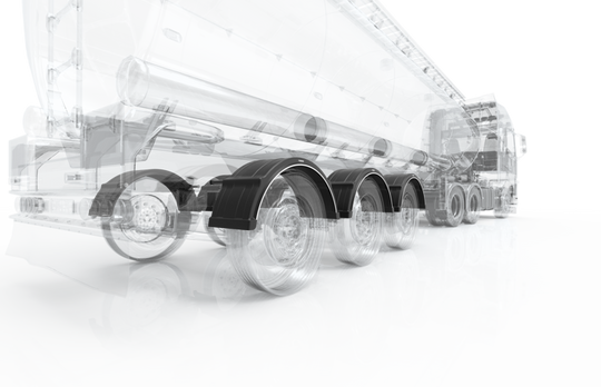 Halbkreisförmiger Kotflügel mit Halterungsloch 460 x 1300 x 1900