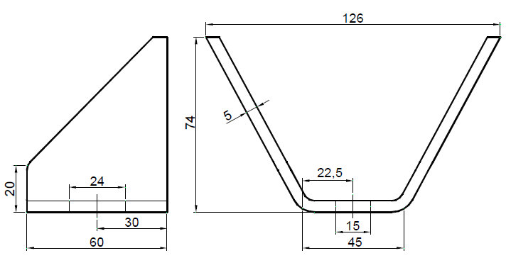 BUILT-IN BRACKET CONSOLE STEEL FRAME HOLDER