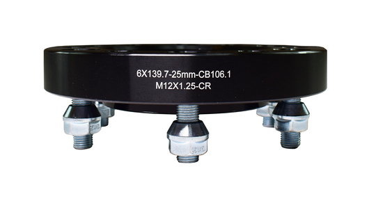 Distanzstück 6x139,7-25mm-CB106.1 mit Terracan-Zentrierung. 2er-Satz.