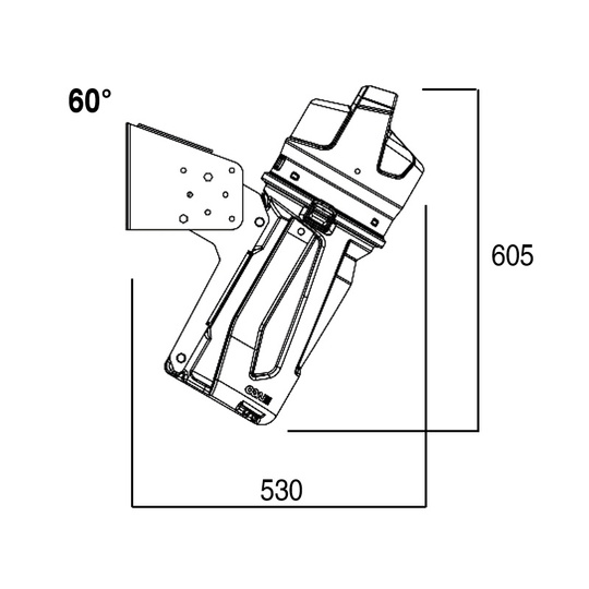 LAGO fire extinguisher box + mounting bracket