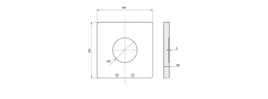 Crane support pad 400x400x40