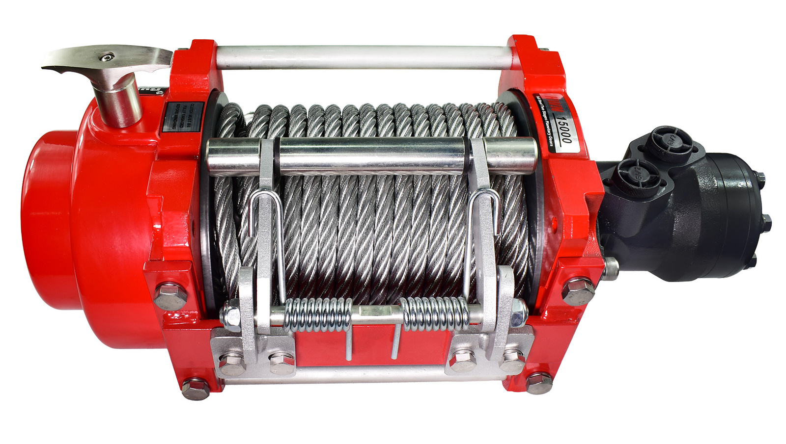 Hydraulic winch 6.8T industrial 15000lbs 26.5m