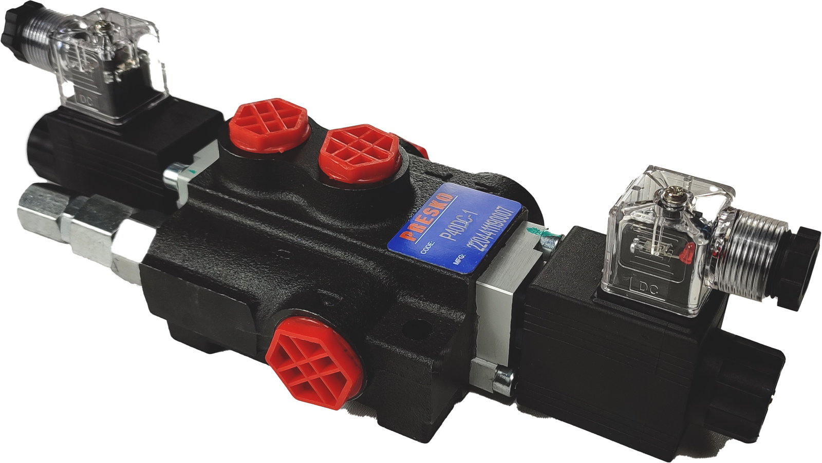 Hydraulic Directional Valve Presko , 1-section electrically controlled 12V