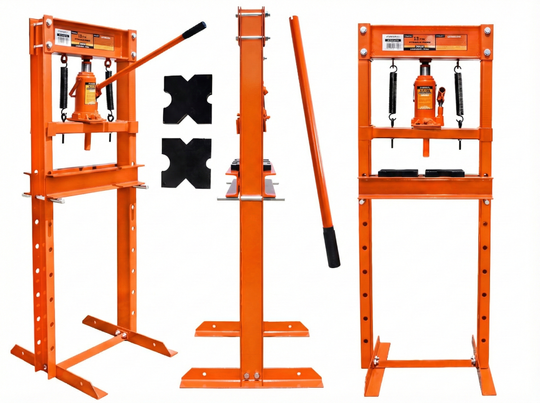 Prasa hydrauliczna warsztatowa 12 T ton + zestaw pryzm Oryginalna PRESKO