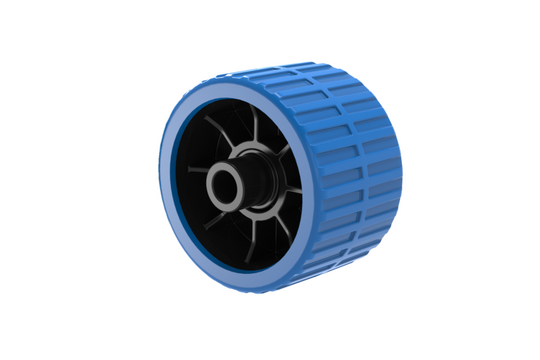 Keel side undercarriage roller uNIversal with offset.