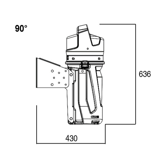 LAGO fire extinguisher box + mounting bracket