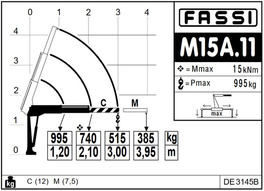 FASSI M15A.11 Micro HDS Hydraulikkran