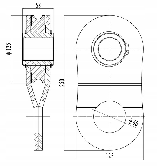 ZBLOCZE 16T - Do wyciągarek 36000 lbs