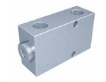 Single pilot operated check valves