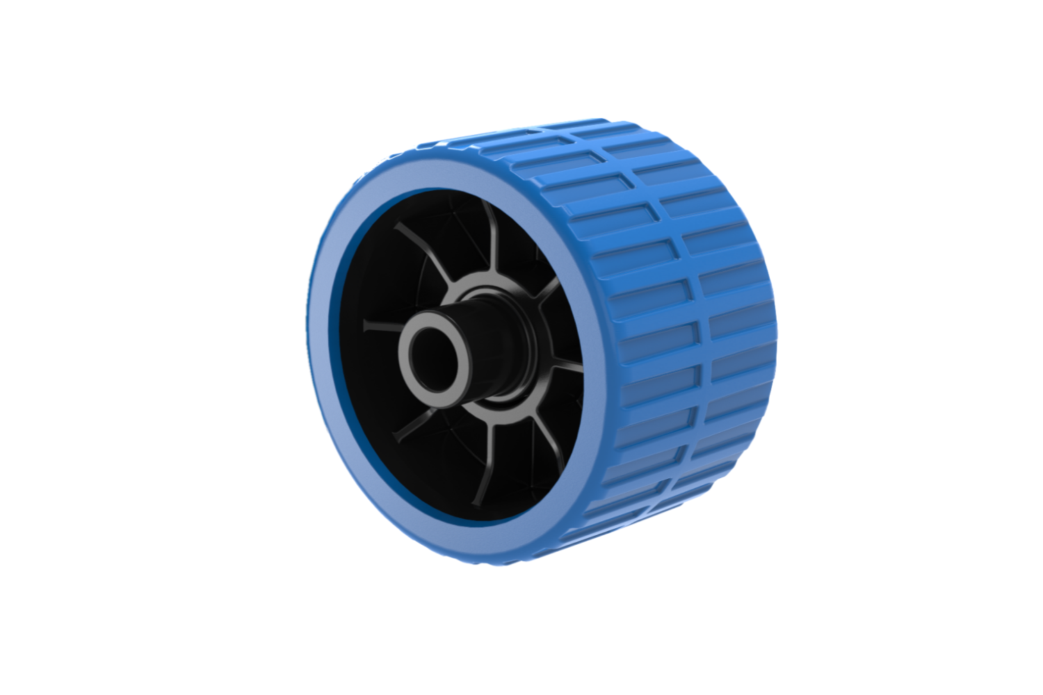 Keel side undercarriage roller uNIversal with offset.