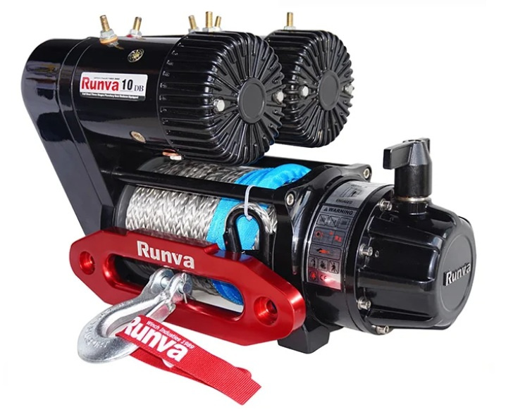 Wyciągarka dwusilnikowa 12V EWS10000 SYNTETYK