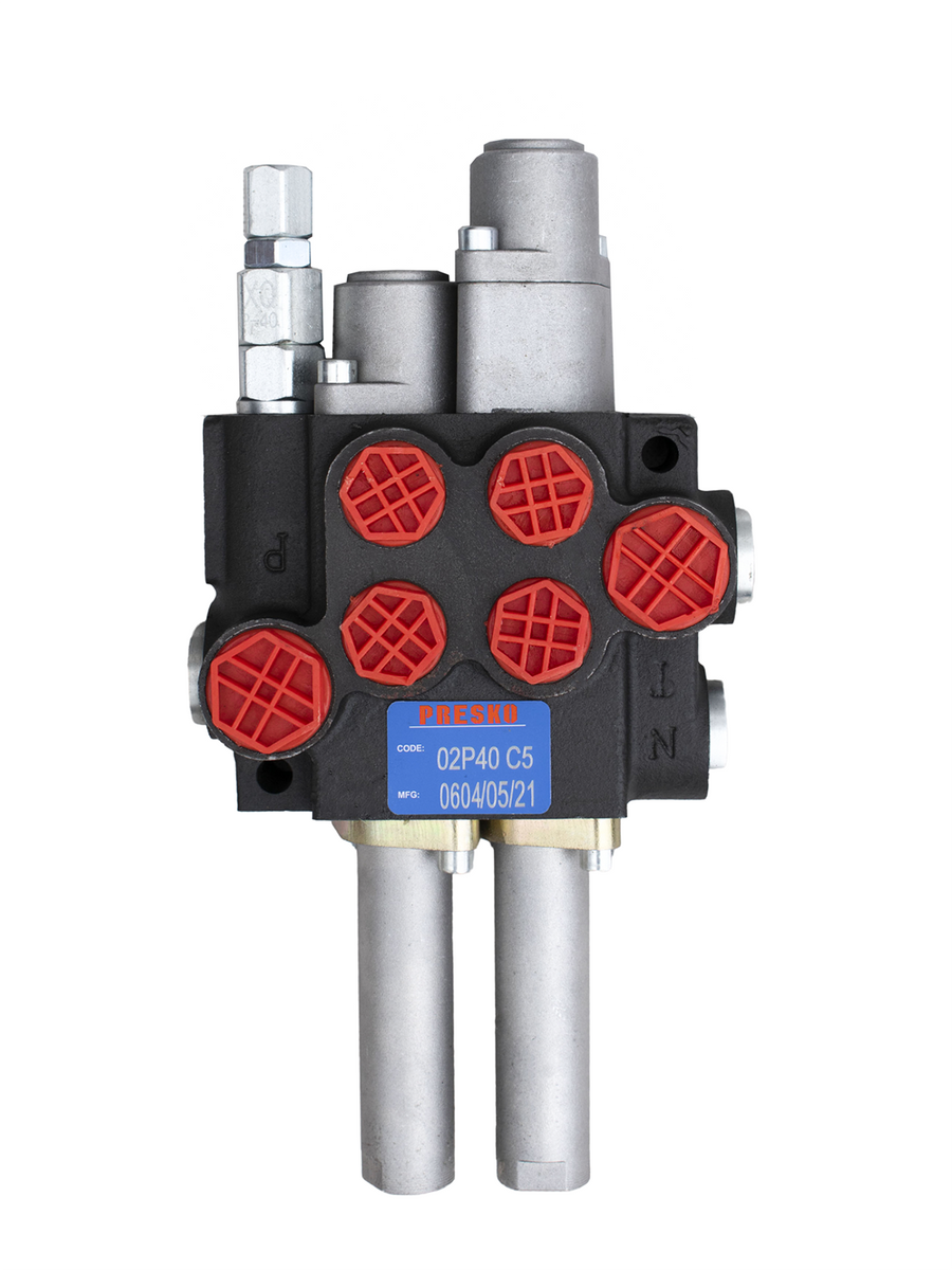 PRESKO Directional  Control Valve, 2-way 40 l, cable, one float position, pressure fitting