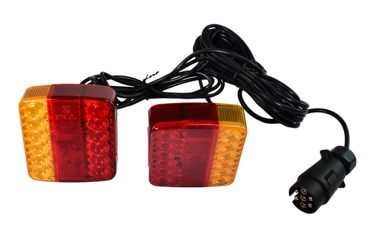 Zestaw lamp LED do przyczepy, przewód 7,5 m, 7 pinowa