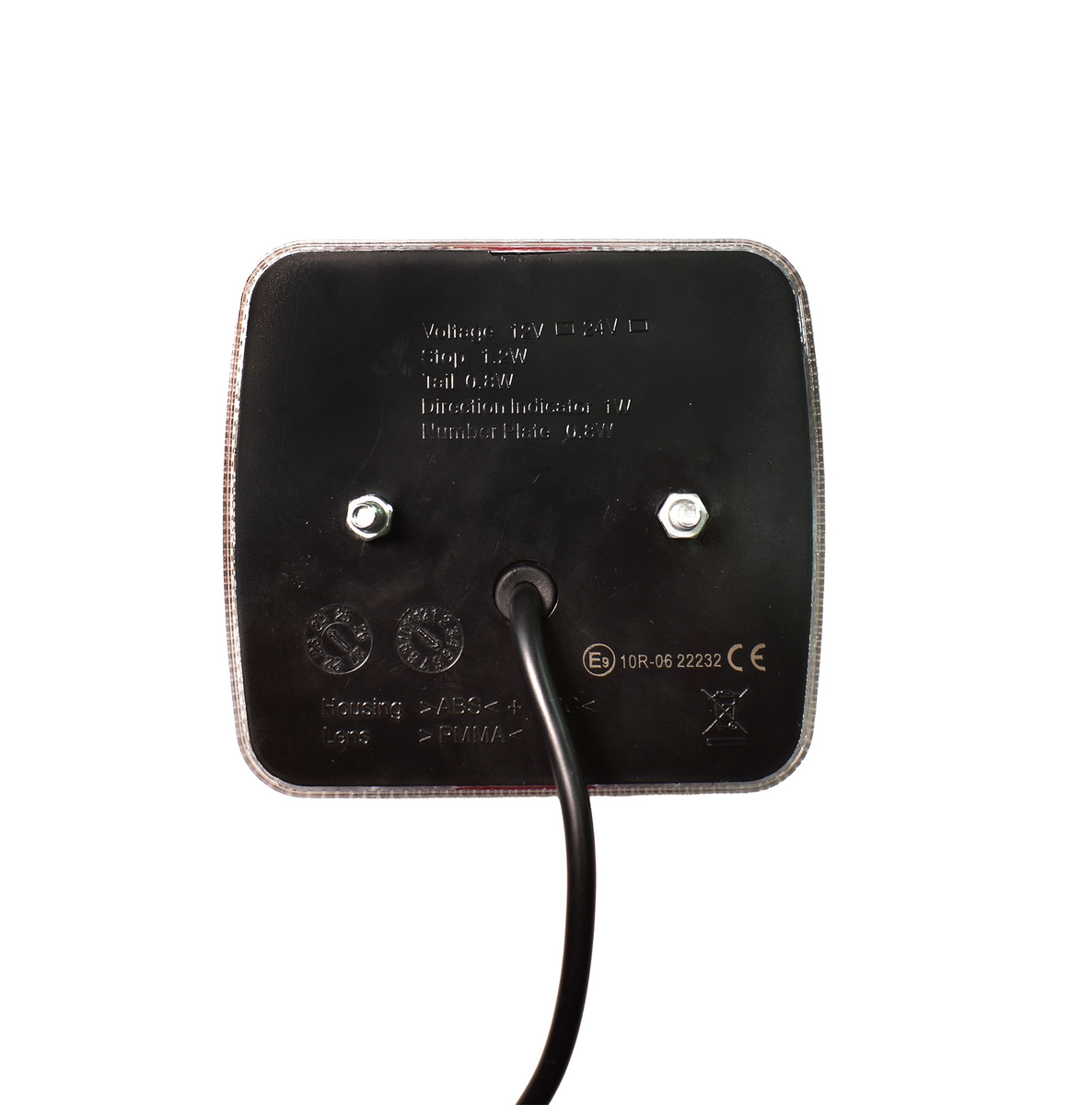 Zestaw lamp do przyczepki, LED, kierunkowskaz dynamiczny 12/24V