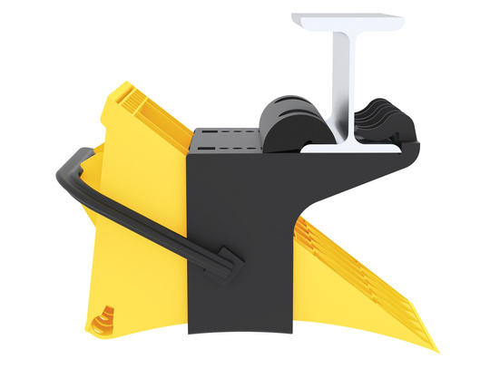 E53 plastic wedge bracket for mounting to trailer frame at 90 angle